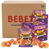 Bebeto Şeftali Halka Yumuşak Şeker Jelibon 80 G 12 Adet x 6 - 80 gr
