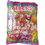 Bebeto Şeftali Halkalı Yumuşak Şeker 1000 gr - 1 kg