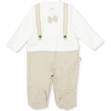 Bebetto Bebetto, Erkek, Patikli Tulum, Çıtçıtlı, Baby King, Polo Yaka, Uzun, Uzun Kol - Bej - 3 - 6 Ay