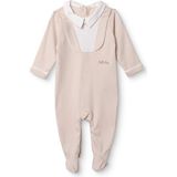Bebetto Bebetto, Erkek, Patikli Tulum, Çıtçıtlı, Little Boss, Gömlek Yaka, Uzun, Uzun Kol - Bej - 3 - 6 Ay