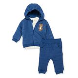 Bebetto Bebetto, Erkek, Sweatshirt-Hırka-Patiksiz Alt, Hayvan Baskılı, Fermuarlı, Bearish, Bisiklet Yaka, Uzun Paça, Uzun Kol