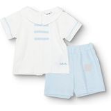 Bebetto Bebetto, Erkek, Tshirt-Şort, Çıtçıtlı, Little Boss, Gömlek Yaka, Kısa, Kısa Kol - 9 - 12 Ay - Mavi