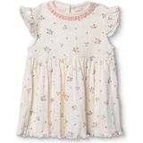Bebetto Bebetto, Kız, Elbise, Çiçek Baskılı, Çıtçıtlı, Bloom, Fırfırlı Yaka, Kısa Kol - 3 - 6 Ay - Sarı