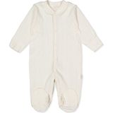 Bebetto Dış Dikiş Ajurlu Patikli Tulum (Basıc/25) Ekru - 3 - 6 Ay