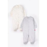 Bebetto Eldivenli Patikli Tulum 2li (Cute Bear) Gri Melanj - 3 - 6 Ay