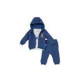 Bebetto Erkek Bebek Sweatshirt-Hırka-Alt Hayvan Baskılı Fermuarlı Bisiklet Yaka Long Sleeve Patiksiz