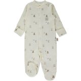 Bebetto Organik Interlok Patikli Tulum (Organıc Fun Moment) Ekru - 0 - 1 Ay