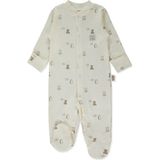Bebetto Organik Interlok Patikli Tulum (Organıc Fun Moment) Ekru - 1 - 3 Ay