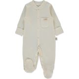 Bebetto Organik Raporlu Interlok Patikli Tulum (Organıc Be Nature) Ekru - 0 - 1 Ay