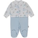 Bebetto Organik Süprem Double Patikli Tulum (Organıc Stars And Koalas) Mavi - 3 - 6 Ay