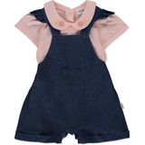 Bebetto Tencel Salopet 2li Takım (Flower Gırl) Lacivert - 18 - 24 Ay