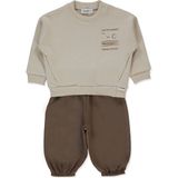 Bebetto Üç Ip Sweat 2li Takım (Gentleman) Kahverengi - 12 - 18 Ay