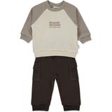 Bebetto Üç Ip Sweat 2li Takım (Self Enjoy) Kahverengi - 12 - 18 Ay