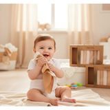 Bebeva Baby 7’li Paket %100 Pamuklu Müslin Bebek Ağız Mendili Seti - Taş / Naturel Renkler - 0 - 6 Yaş
