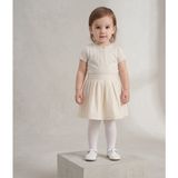 Bebeva Baby Kız Çocuk Düz Beyaz Micro 50 Burnu Dayanıklı Esnek Muz Külotlu Çorap - 1 - 2 Yaş