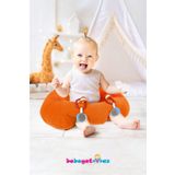 BEBEYATMAZ Çıngıraklı Turuncu Bebek Oturma Destek Minderi