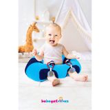 BEBEYATMAZ Oyuncaklı Mavi-Lacivert Bebe Yatmaz Bebek Oturma Destek Minderi Bebek Koltuğu