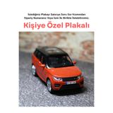 bebeym Range Rover Sport Metal Oyuncak Araba - Kişiye Özel Plakalı Range Rover Sport - Turuncu