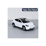 BEBEYM Tesla Metal Oyuncak Araba 1:36 Beyaz