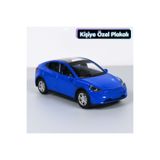 BEBEYM Tesla Metal Oyuncak Araba 1:36 Mavi