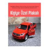 bebeym Toyota Hilux Metal Oyuncak Araba - Kişiye Özel Plakalı - Kırmızı