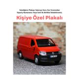 bebeym Volkswagen Transporter Metal Oyuncak Araba - Kişiye Özel Hediye Plakalı - Kırmızı
