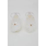 Bebiccino Kız Bebek Bilekten Bağlamalı İncili Patik Tüllü 0-6 Ay, Beyaz