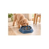 Bebirli Pet Tedarik Kedi Köpek Yavaş Yeme Mama Kabı, Kemik Desenli Labirent Bölmeli Slow Feeder, Hızlı Yemeyi Yavaşlatmaya Yardımcı, Kuru Mama İçin Kontrollü Beslenme Kabı, Evcil Hayvan Mama Tabağı, Günlük Kullanım İçin.