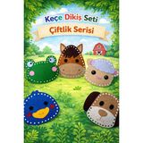 BEBİSBOOK Keçe Dikiş Seti | Çocuklar İçin Montessori Dikiş Oyuncağı | 5 Figürlü El Becerisi Geliştirici Set