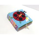 Bebisbook Montessori Eğitim Bebek Aktivite Kitabı Uğur Böceği Kapak Tasarım 6-24 Ay (Mavi)