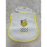 Bebitof 014 Bebek Mama Önlüğü Muşambalı Desenli - Füme - Standart