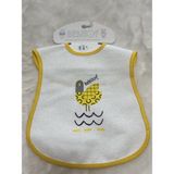 Bebitof 014 Bebek Mama Önlüğü Muşambalı Desenli - Hardal - Standart