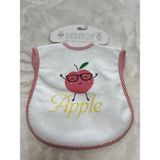 Bebitof 014 Bebek Mama Önlüğü Muşambalı Desenli - Kırmızı - Standart
