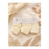 Bebitof 3 Çift Bebek Pamuklu Kıvırmalı Soket Çorap Ekru Bbtf.413.çrp.ekr