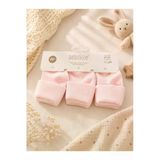Bebitof 3 Çift Bebek Pamuklu Kıvırmalı Soket Çorap Pembe Bbtf.413.çrp.pmb