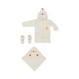 Bebitof Baby Civcivli Bornoz Seti 30038 Ekru