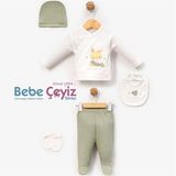 BEBİTOF Etekli Tavşanlar 5'Li Hastane Çıkışı ( Yeşil )