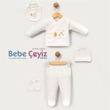 BEBİTOF Ev Nakışlı 5'Li Hastane Çıkışı