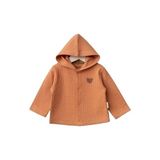 Bebitof Kapüşonlu Bebek Hırka 80153 Kiremit