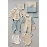 Bebitof My Baby Kumsal % 100 Coton 10 Lu Hastane Çıkışı Yeni Sevimli Koala Desenli 10089 - 00Mavi - Yenidoğan