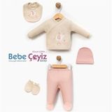 BEBİTOF Şapkalı Filler 5'Li Hastane Çıkışı ( Pudra )
