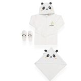 Bebitofbaby 30037 Beyaz Panda Bornoz Seti