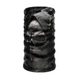 Bebo Store 200624-2 Extreme Spor Motorsiklet Özel Desenli Buff Boyunluk Bandana Balaklava Gri - Siyah