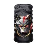 Bebo Store Extreme Outdoor Spor , Motorcu Ve Bisiklet Kullananlara Özel Desenli Buff Boyunluk Bandana Balaklava Kurt-213 Çok Renkli