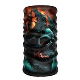 Bebo Store Extreme Spor Motor Ve Bisiklet Kullananlara Özel Desenli Buff Boyunluk Bandana Balaklava - skull-0208-4