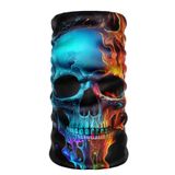 Bebo Store Extreme Spor Motor Ve Bisiklet Kullananlara Özel Desenli Buff Boyunluk Bandana Balaklava - skull-172