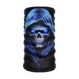 Bebo Store Skull-176 Extreme Spor Motor Kullananlara Özel Desenli Reflektörlü Buf Boyunluk Bandana Balaklava