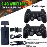 Beboncool 2.4g 10000+ Oyunlu Çift Kablosuz Kol Hdmi 4K Ultra Hd Game Tv Stick - Siyah