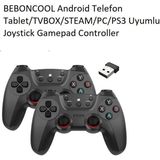 Beboncool 2.4ghz Android Telefon Android Tablet/tv Box/ps3/pc Uyumlu Joystick Gamepad Controller - Siyah