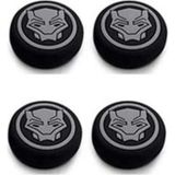 Beboncool Black Panter Gri Xbox One-Xbox S-Xbox x Ps4 Ps5 Analog Koruyucu Silikon Pad